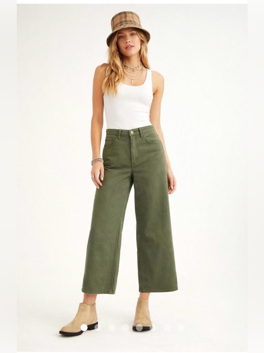 Indigo Six Wide-Leg Jeans